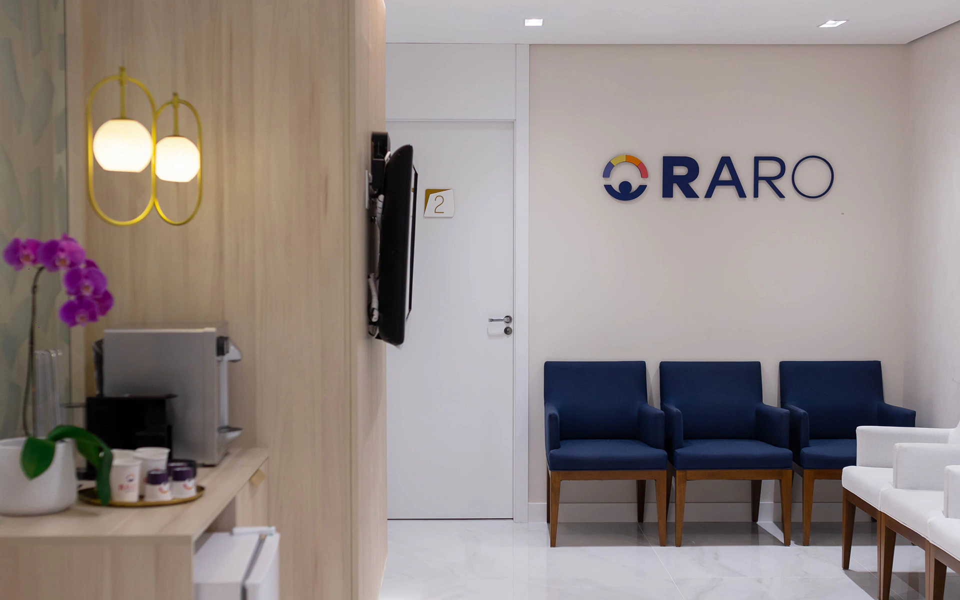 Recepção da Raro Clínica da Visão